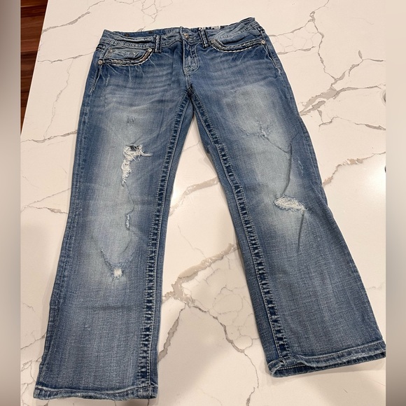 🌸Miss Me distressed pocket capri jeans size 31🌸 - Picture 4 of 10